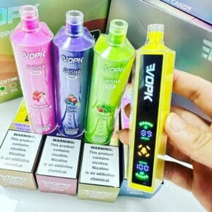 Quality VOPK Shisha BAR 20000 Puffs Rechargeable Disposable Vape Pen Wholesale with Low Nicotine Options 0 to 5 Percent LED Screen Original Bulk Shipping Best Price