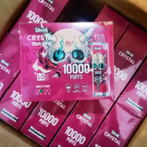 Buy Uwin Crystal 10000 Puffs Rechargeable Disposable Vape 650mAh RGB Lights Wholesale in Bulk