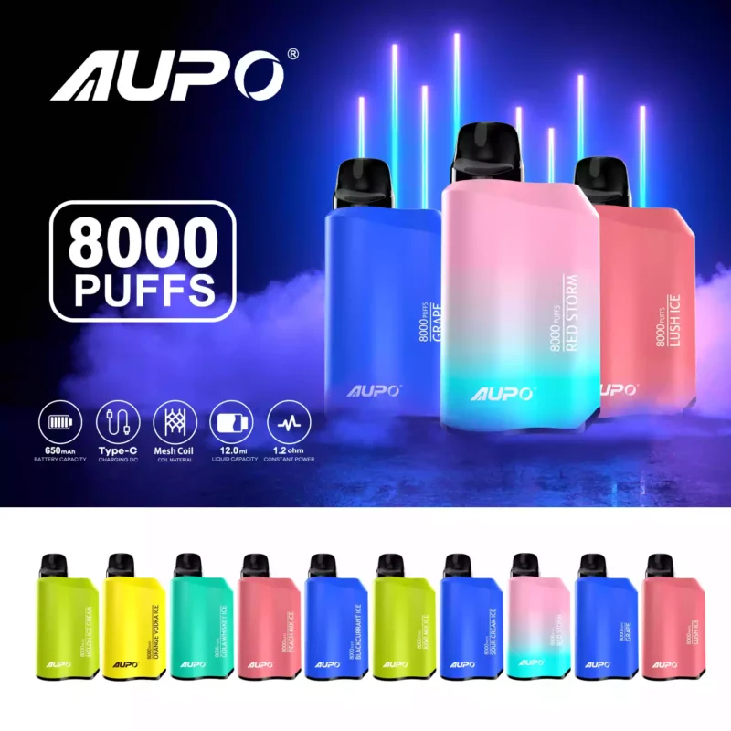 2024 Hot AUPO 8000 Puffs JETBAR PRO 12ml Nicotine 2% 5% Bulk Buy Germany Warehouse Wholesale Disposable Vape Pen (2)