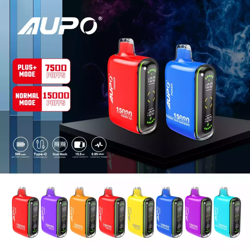 AUPO G19 15000 Puffs Factory Direct Sell Display Screen 2% Nicotine Disposable E Cigarettes Wholesale (2)