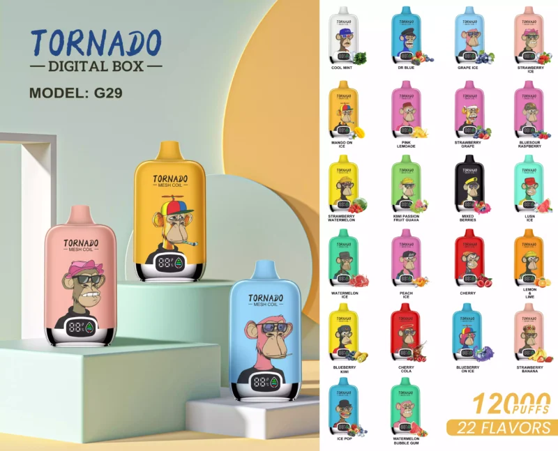 Aupo TORNADO 12000 Puffs Original Factory Wholesale Disposable Vape Pen Support OEM ODM 10 Flavors (1)