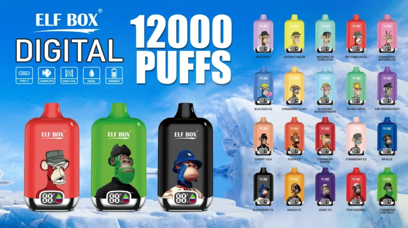 ELF BOX Digital 12000 Puffs