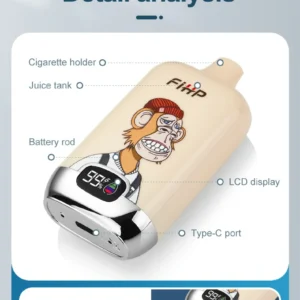 FIHP 12000 Puffs Disposable Vape Pen with Mesh Coil 2% Nicotine 650mAh Battery Wholesale Available Nicotine 2% 5% (8)