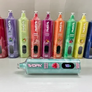 High Quality VOPK Shisha Hookah 15000 Puffs Disposable Vape Pen Rechargeable with 0 to 5 Percent Nicotine Adjustable Airflow and LED Display Wholesale