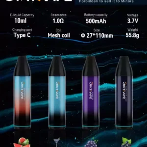 Grativape Esky 5500 Puffs Disposable Vape Pen Wholesale 2024 Hot Selling Support Rechargeable (3)