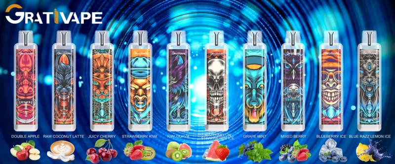 Grativape iStorm 12000 Puffs 12K 20ml Wholesale Disposable Vape Pen 0% 2% 3% 5% Nicotine LED Light (9)