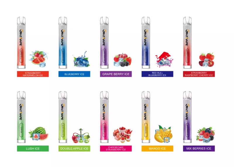 Original Grativape Gem 600 Puffs 2ml 500mAh 2% Nicotine 10 Flavor Wholesale Disposable Vape Pen (14)