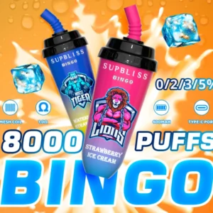 RandM Supbliss Bingo 8000 Puffs Disposable Vape Pen Wholesale Bulk Buy Low Nicotine 0% 2% 3% 5% (2)