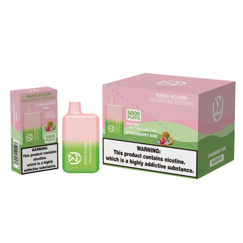 UZY Bang BC5000 5K Puffs Disposable Vape Pen 13ml Pre-Filled Type-C Rechargeable Wholesale Nicotine 0% 2% 3% 5% E-Juice (1)