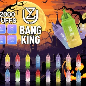 UZY Bang King 12000 Puffs Premium Disposable Vape with 23ml Capacity and Mesh Coil Technology Nicotine 0% 2% 3% 5% (1)