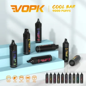 Vopk Cool Bar 9000 Puffs Disposable Vape Pen 15ml 600mAh Wholesale with Adjustable Airflow and Mesh Coil Original Factory (1)