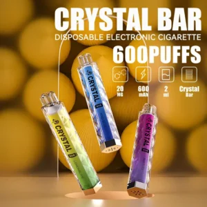 Wholesale MYDE Crystal Bar 600 Puffs Disposable Vape Pen with Mesh Coil 2ml 20mg Nicotine 10 Flavor Options (2)
