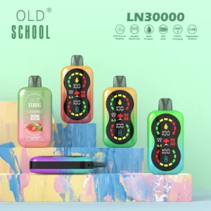High Quality Wholesale OLD School LN 30000 Puffs Disposable Vape Pen with 23ml E-Liquid and Mesh Coil Multiple Nicotine Options