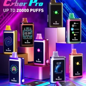 Wholesale Vookbar Cyber Pro 30000 Puffs Disposable Vape Pen with Dual Mesh Coil Touch Screen Bluetooth Connectivity and Child Lock Direct from Factory (15)