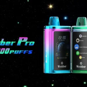 Wholesale Vookbar Cyber Pro 30000 Puffs Disposable Vape Pen with Dual Mesh Coil Touch Screen Bluetooth Connectivity and Child Lock Direct from Factory (8)