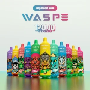 Wholesale WASPE 12000 PUFFS Disposable Vape Pen with Mesh Coil and LED Light – Available in 0% to 5% Nicotine Options From Original Factory (2)
