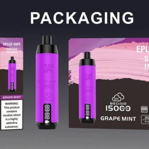 EPLUS VAPE SHISHA 15000 Puffs Wholesale Disposable Vapes 6% Nicotine Mesh Coil Buy Bulk Original Factory (1)