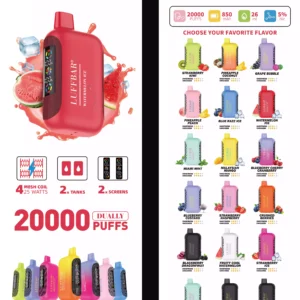 LuffBar Dually 20000 Puffs Wholesale Disposable Vape Rechargeable Buy Bulk 5% Nicotine 850 mAh 18 Flavors 2024 New (1)