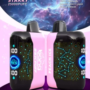 Bang Starry 25000 Puffs Rechargeable 3D Curved Screen Disposable Vape Wholesale 0% 2% 3% 5% Low Nicotine 28ml E Liquid Mesh Coil Bulk Buy Disposable Electronic Cigarettes (5)