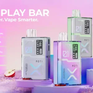 MOTI PLAY BAR 7500 Puffs Rechargeable 700mAh Type-C Crystal Digital Screen Disposable Vape Pen Wholesale 5% Low Nicotine 18ML Bulk Buy (3)
