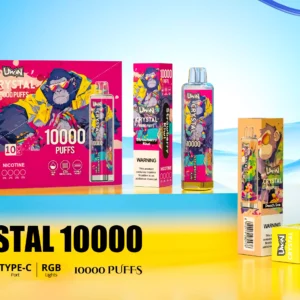 Uwin Crystal 10000 Puffs Rechargeable 650mAh Wholesale Disposable Vape RGB Lights Nicotine 0% 2% 3% 5% 15 Flavors Factory Bulk Buy (2)