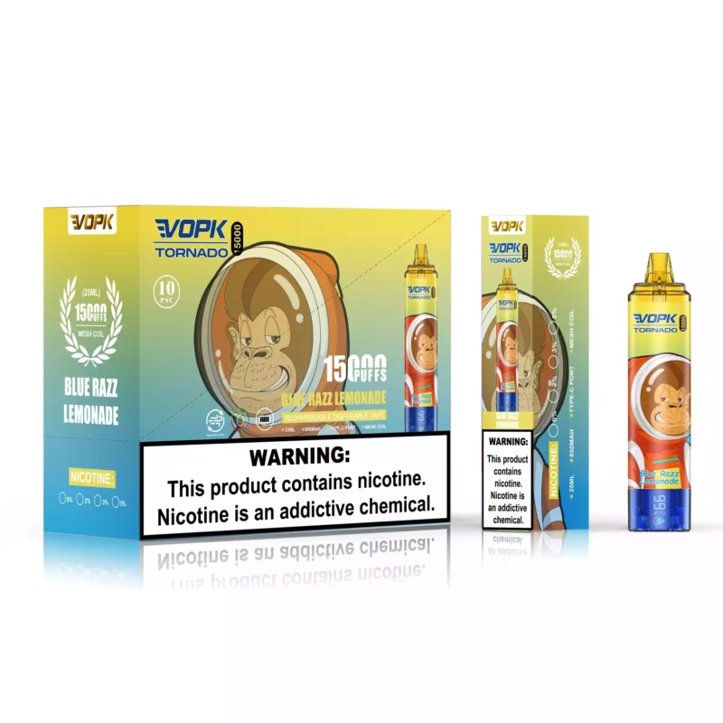 VOPK TORNADO 15000 Puffs Bulk Buy Rechargeable 0% 2% 3% 5% Low Nicotine Disposable Vape Wholesale Adjustable air LED Display 2025 Hot (6)