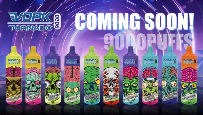 VOPK TORNADO 9000 Puffs 0% 2% 3% 5% Low Nicotine Rechargeable Disposable Vape Wholesale 600 Mah Bottom LED 2025 Hot Original Factory (1)